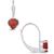 颜色: Garnet, Macy's | Gemstone Leverback Earrings in 10K White Gold