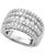 颜色: White Gold, Macy's | Five-Row Diamond Band (3 ct. t.w.) in 14k White, Yellow or Rose Gold