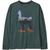 颜色: Fitz Roy Guanaco: Nouveau Green, Patagonia | Regenerative Graphic Long-Sleeve T-Shirt - Kids'