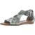 商品Blowfish | Blowfish Womens Byea Ankle Strap Buckle Flat Sandals颜色Grey Splatter Camo Twill