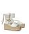 商品第1个颜色Gardenia, Tory Burch | T Monogram Espadrille Wedge 85 mm