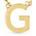 商品第22个颜色INITIAL G, Saks Fifth Avenue Collection | 14K Yellow Gold Initial Pendant Necklace