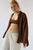 color Chocolate, Urban Outfitters | UO Addison Button-Front Blouse