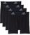 商品第1个颜色Black/Grey, Adidas | Performance Boxer Briefs Underwear 4-Pack (Big Kids)