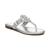 商品Sam Edelman | Circus by Sam Edelman Womens Camara Faux Leather Slip On T-Strap Sandals颜色Silver