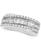 颜色: White Gold, Macy's | Diamond Triple Row Diagonal Band (1 ct. t.w.) in 10k White or Yellow Gold