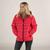 Members Only | Women's Zip Front Puffer Oversized Jacket, 颜色red