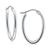商品Giani Bernini | Polished Oval Small Hoop Earrings, 20mm, Created for Macy's颜色Sterling Silver