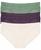 颜色: Ivory/Verbena/Oregano, Natori | Women's Bliss Perfection One Size V-Kini 3-Pack Panty 756092MP