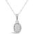 颜色: Opal, Macy's | Gemstone and Diamond Accent Pendant Necklace in Sterling Silver