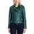 商品Michael Kors | Women's Belted Leather Moto Coat, Created for Macy's颜色Dark Emerald