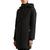 商品第1个颜色Black, Ralph Lauren | Petite Faux-Leather-Trim Hooded Quilted Coat, Created for Macy's
