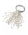 颜色: Silver, Saro Lifestyle | Beaded Spray Design Napkin Ring, Set of 4