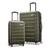 Samsonite | Samsonite Omni 2 Hardside Expandable Luggage with Spinner Wheels, Checked-Medium 24-Inch, Midnight Black, 颜色Vita Olive