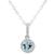 颜色: Aquamarine, Macy's | Aquamarine Solitaire 18" Pendant Necklace (3/8 ct. t.w.) in Sterling Silver