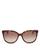 商品Kate Spade | Women's Britton Polarized Square Sunglasses, 55mm颜色Dark Havana/Brown Gradient