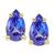 商品第4个颜色Tanzanite, Macy's | Sapphire Pear-Shape Stud Earrings (5/8 ct. t.w.) in 14k Gold (Also in Emerald, Ruby & Tanzanite)