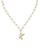 颜色: K, Ettika Jewelry | Paperclip Link Chain Initial Pendant Necklace in 18K Gold Plated, 18"