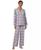 颜色: Purple Stripe, Ralph Lauren | Women's 2-Piece Striped Pajama Top and Pant Set