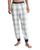 商品Calvin Klein | Modern Holiday Textured Plaid Classic Fit Pajama Joggers颜色White Plaid