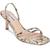 商品Steve Madden | Steve Madden Womens Loft Leather Snake Print Heel Sandals颜色Gold Snake