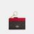 颜色: gold/walnut/bold red, Coach | Coach Outlet Mini Skinny Id Case In Signature Canvas