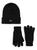 UGG | 2-Piece Hat & Tech Gloves Set, 颜色BLACK