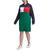 商品第1个颜色Navy/Red/Green/White, Tommy Hilfiger | Tommy Hilfiger Womens Plus Hoodie Short Sweatshirt Dress