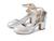 商品第2个颜色Silver, Badgley Mischka | Annette Ankle Strap Mule (Little Kid/Big Kid)