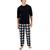 商品Club Room | Men's 2-Pc. Long-Sleeve T-Shirt & Buffalo Plaid Fleece Pajama Pants Set, Created for Macy's颜色WHITE/BLACK