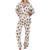 商品P.J. Salvage | PJ Salvage RZ8FLPJ Women's Cotton Flannel Pajama Set颜色Stone