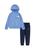 商品NIKE | Toddler Boys Zip Up Graphic Hooded Jacket Set颜色Midnight Blue