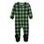 颜色: plaid black & green, Leveret | Christmas Kids Footed Cotton Pajamas Plaid