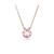商品第2个颜色Pink, Swarovski | Crystal Round Cut Bella V Pendant Necklace