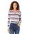 商品Tommy Jeans | Long Sleeve Striped Rib Sweater颜色Medium Heather Grey Multi