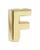 商品第6个颜色Gold - F, Moleskine | Initial Gold Plated Notebook Charm