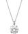 颜色: White Gold, Macy's | Cubic Zirconia Round Pendant Necklace in 14k Gold or 14k White Gold