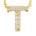 商品第15个颜色INITIAL T, Roberto Coin | Tiny Treasures Diamond & 18K Yellow Gold Initial Necklace