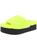 DKNY | Palz Womens Faux Fur Fluorescent Slide Slippers, 颜色citron