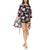 color Black, Flora Nikrooz | Women's Georgie Robe, Top and Shorts Travel 3 Piece Set