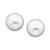 Belle de Mer | Pearl Earrings, 14k Gold Cultured Freshwater Pearl Stud Earrings (10mm) (Also Available in Pink Cultured Freshwater Pearl), 颜色White