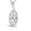 颜色: Silver - Black, Sterling Forever | Black Enamel & Cubic Zirconia Charm Necklace