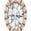 颜色: Rose Gold, Badgley Mischka | Round Lab Created Diamond Halo Pendant Necklace - 0.63ct.