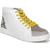 color White/Grey/Snakeprint, Sam Edelman | Circus by Sam Edelman Womens Deszi Faux Leather Casual and Fashion Sneakers