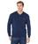 商品Lacoste | Long Sleeve Solid V-Neck Sweater颜色Dark Indigo Blue