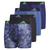 颜色: Galaxy Camo Black/Dark Blue/Dark Blue/Black, Adidas | adidas Kids Performance Boxer Briefs Underwear 4-Pack (Big Kids)