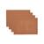 颜色: Terracotta, Elrene | Alison Eyelet Punched Border Fabric Placemat, Set of 4