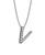 颜色: V, Giani Bernini | Cubic Zirconia Initial Pendant Necklace in Sterling Silver