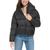 颜色: Black, Calvin Klein | Women's Cropped Hooded Puffer Jacket