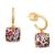 商品Kate Spade | Square Glitter Stone Charm Huggie Hoop Earrings颜色Multi Glit